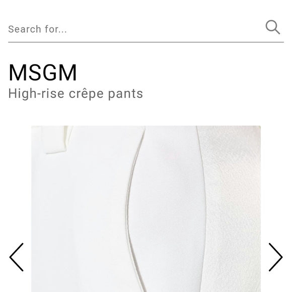 T.ba Life Hi-Rise Crepe White Pants 38 - Picture 4 of 7